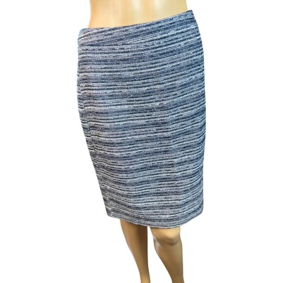 LOFT Tweed Pencil Skirt in Black/White Marled Size 0 - Picture 2 of 5
